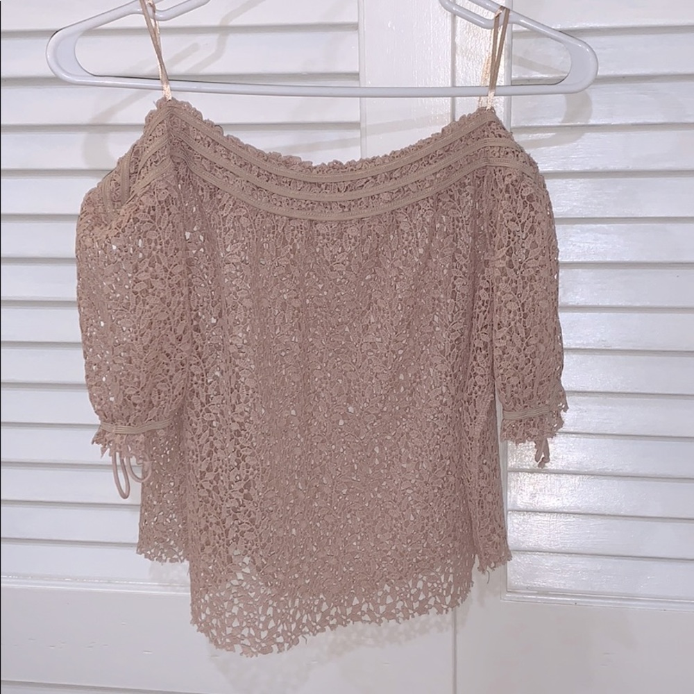 Off the shoulder shirt from Zara